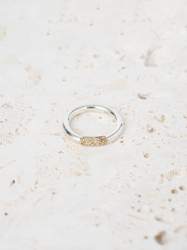 GEROCHRISTO | Ring in 18K Gold and sterling silver 20535