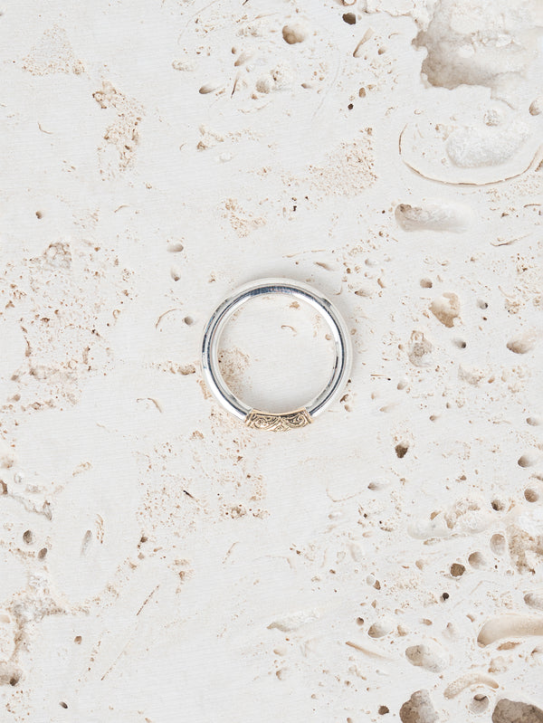 GEROCHRISTO | Ring in 18K Gold and sterling silver 20535