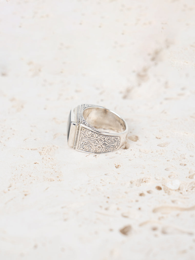 GEROCHRISTO | Ring in sterling silver Black onyx 20343