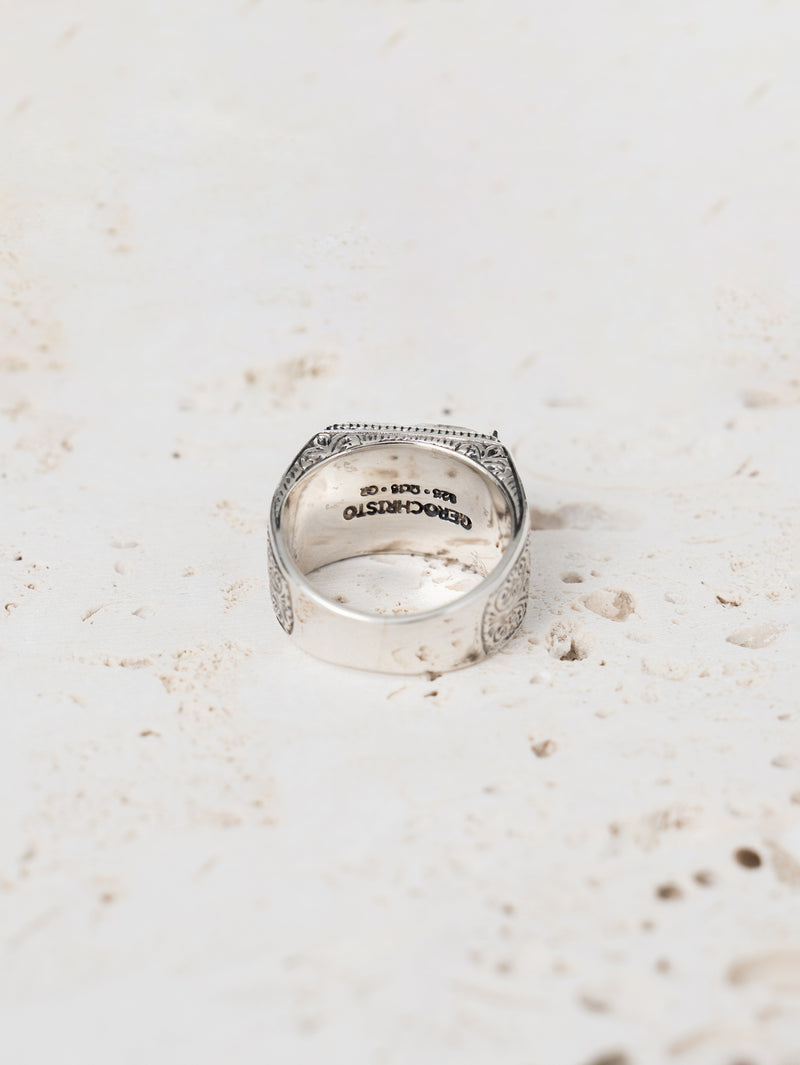 GEROCHRISTO | Ring in sterling silver Black onyx 20343