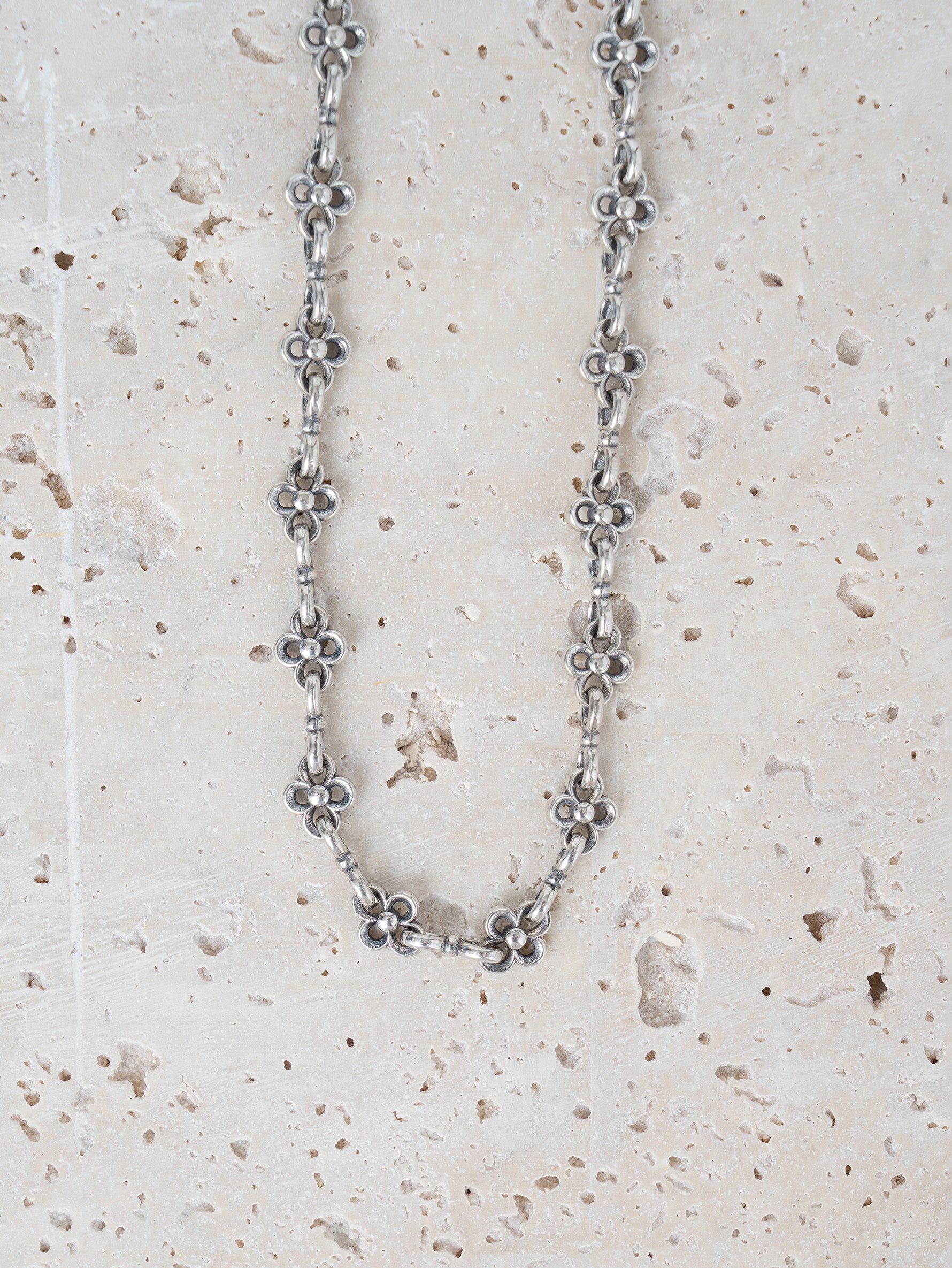 GEROCHRISTO | The Flower Chain handmade in Sterling Silver 925 / 45cm 4106