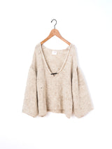 enrica | ROW WOOL Vネックプルオーバー