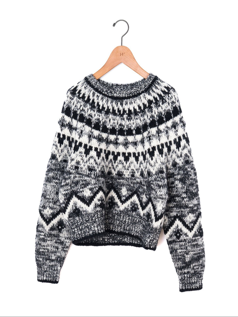 BATONER | モヘア ノルディック クルーネック BN-25FL-049