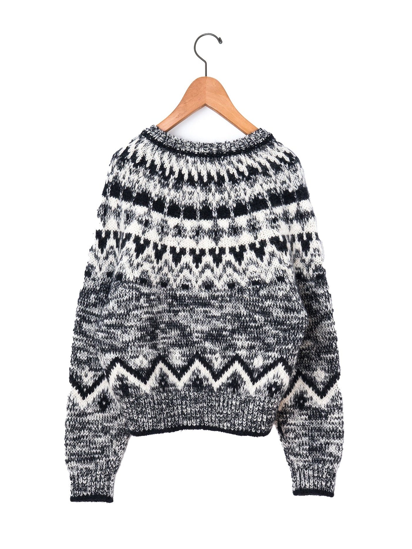 BATONER | モヘア ノルディック クルーネック BN-25FL-049 – H+HELIOTROPE