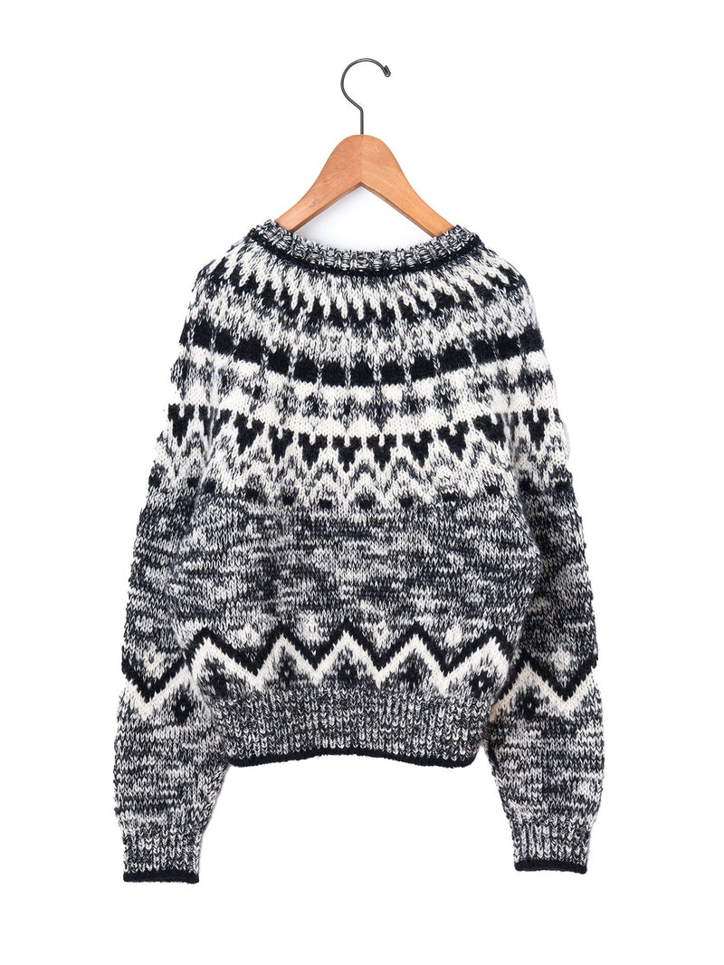 BATONER | モヘア ノルディック クルーネック BN-25FL-049