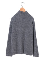 BATONER | ソリッドウールリブハーフジップ