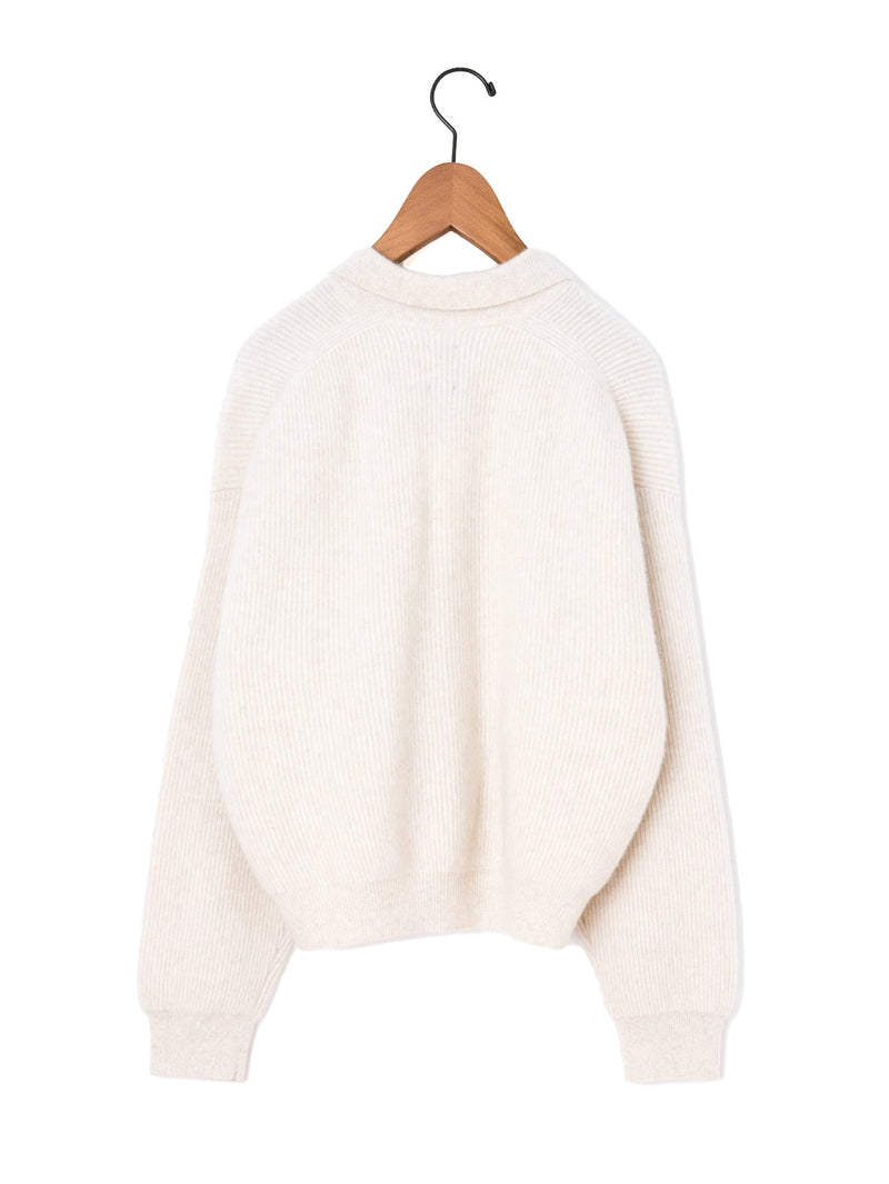 BATONER | カシミヤフォックス ポロカーディガン