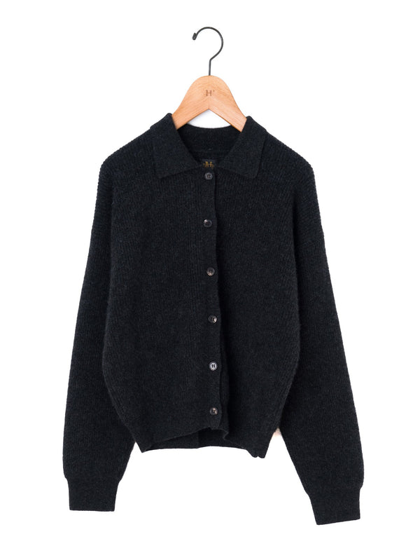 BATONER | カシミヤフォックス ポロカーディガン