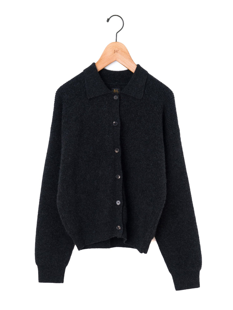 BATONER | カシミヤフォックス ポロカーディガン