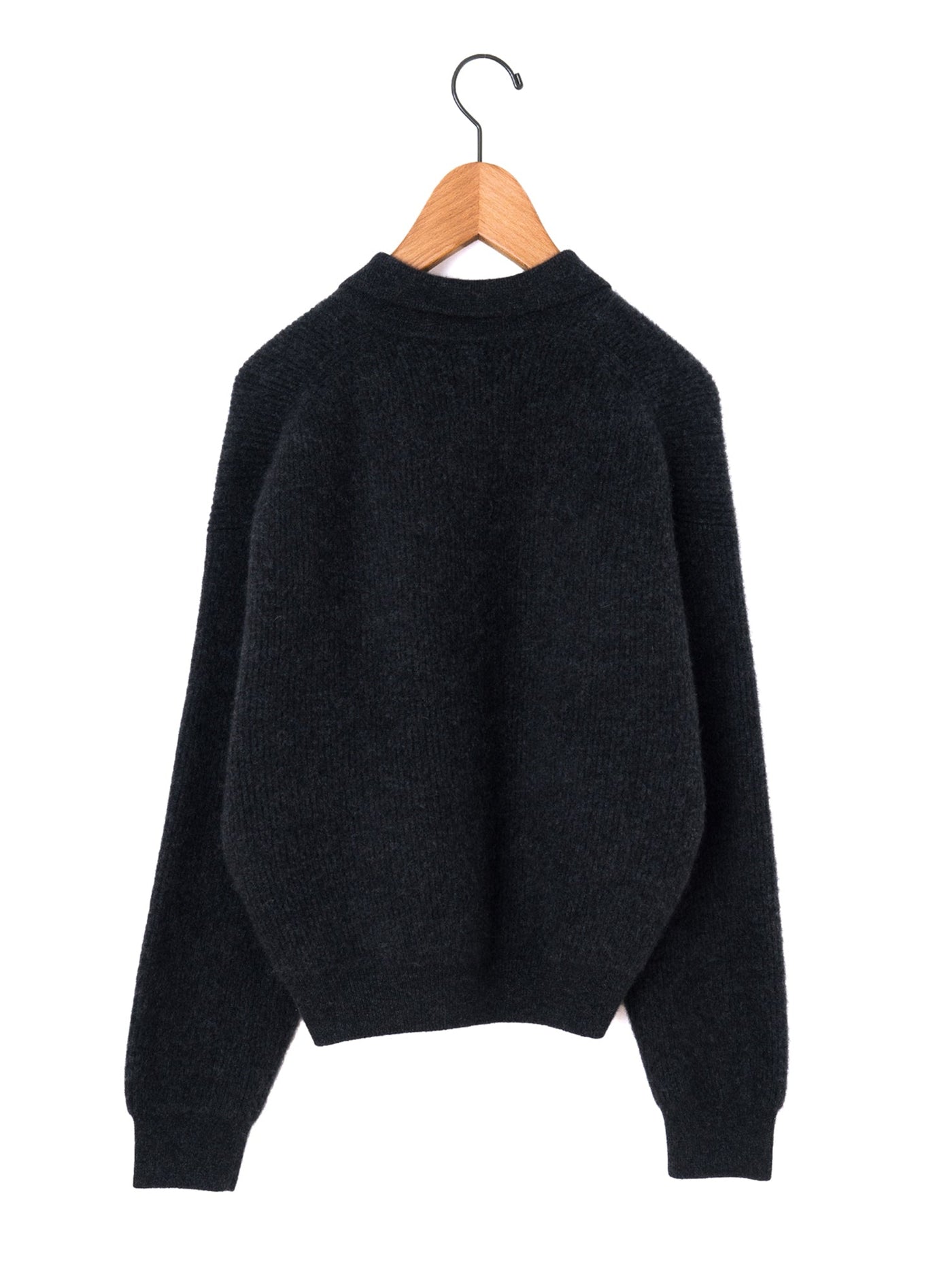 BATONER | カシミヤフォックス ポロカーディガン – H+HELIOTROPE