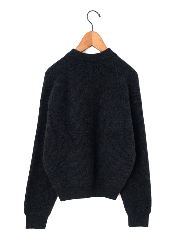 BATONER | カシミヤフォックス ポロカーディガン