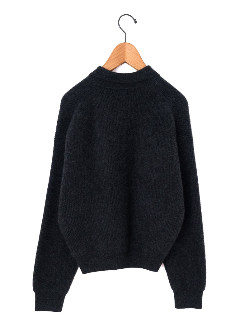 BATONER | カシミヤフォックス ポロカーディガン