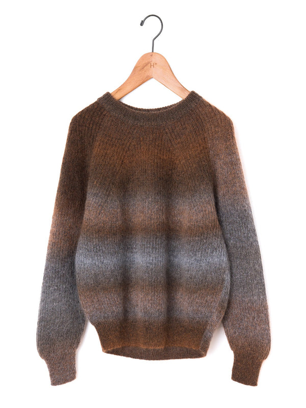 BATONER | モヘア カスリ ダイ シグネチャー ネック BN-25FL-055