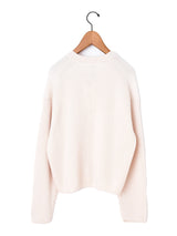 BATONER | ソリッドウールリブクルーカーディガン