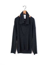 GGG | Deep V Neck Long Sleeve Pull Over with Stole 02-01-1757