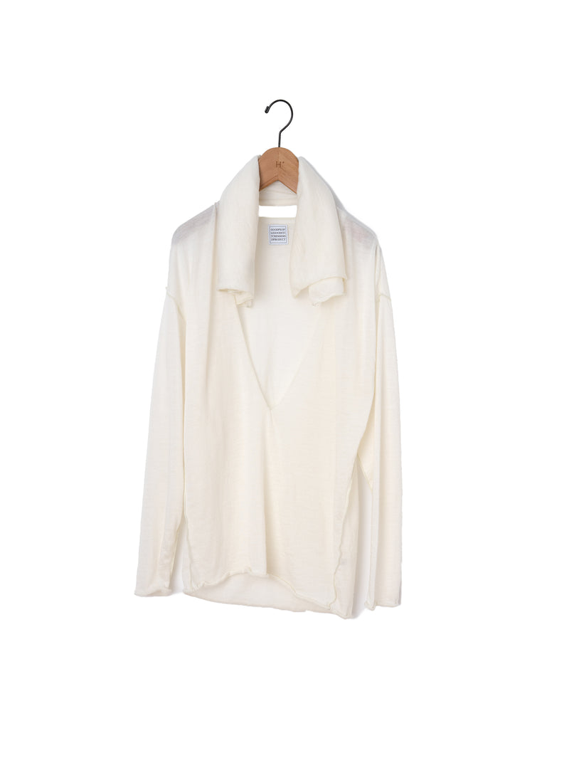 GGG | Deep V Neck Long Sleeve Pull Over with Stole 02-01-1757