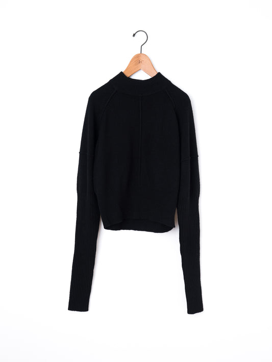 SEEALL | RIB SLEEVE SWEATER