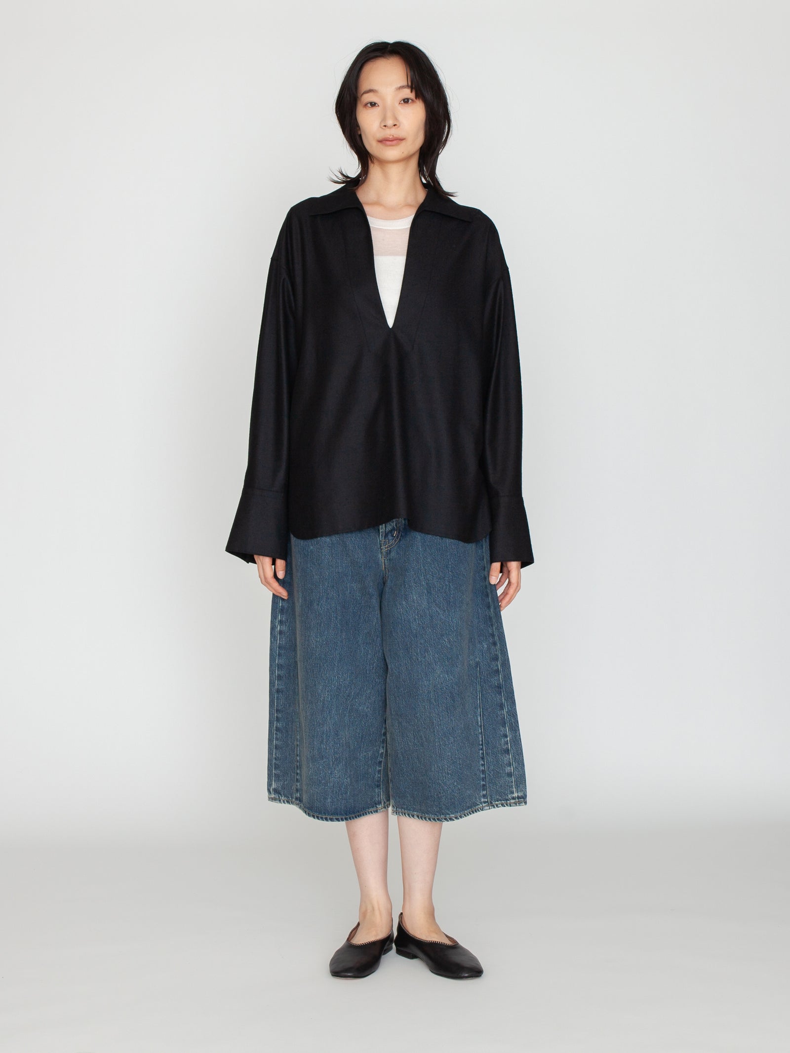 GGG | Long Sleeve Skipper Shirt 02-01-1758 – H+HELIOTROPE