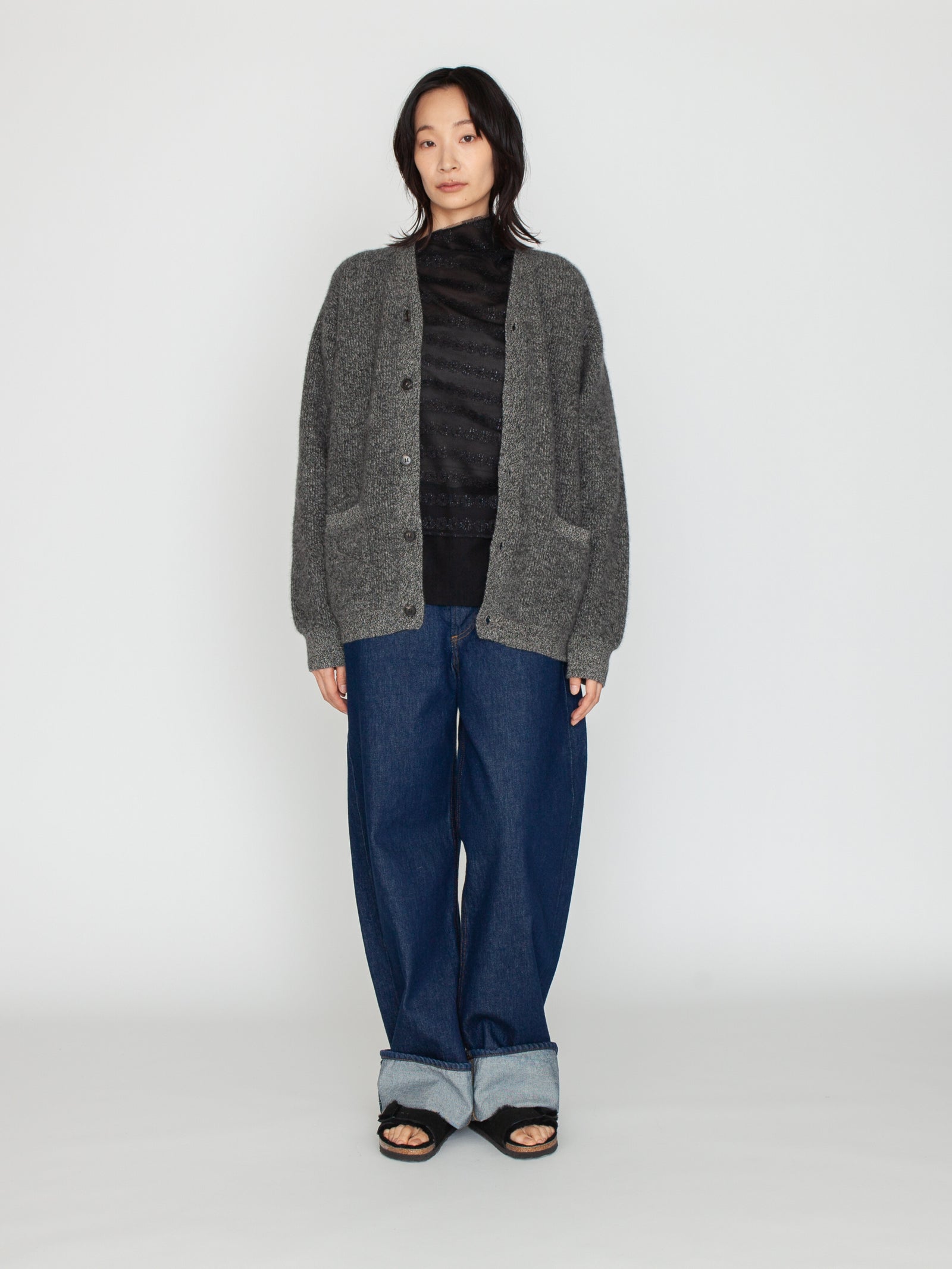 BATONER | カシミヤフォックスVカーディガン – H+HELIOTROPE