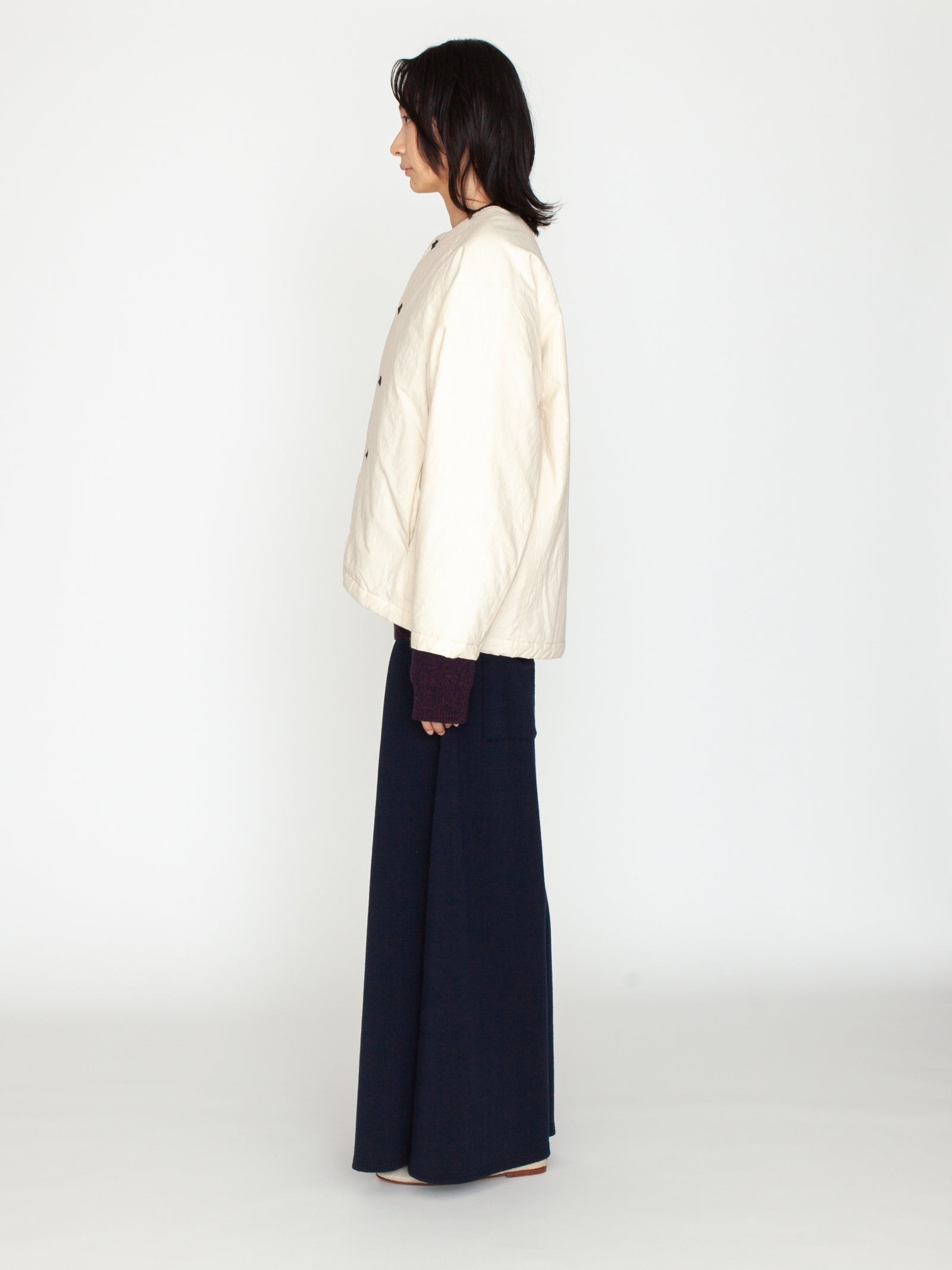 かぐれ　中綿ノーカラーショートコート かぐれ（カグレ）の「中綿ノーカラーショートコート（）」 - WEAR