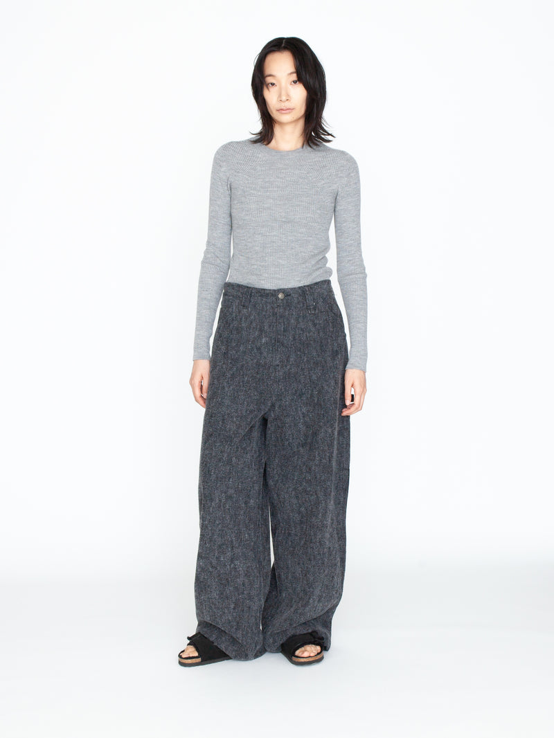 TanC TOKYO | BRUSHED INDIGO DENIM PAINTER PT TC25B-046 – H+