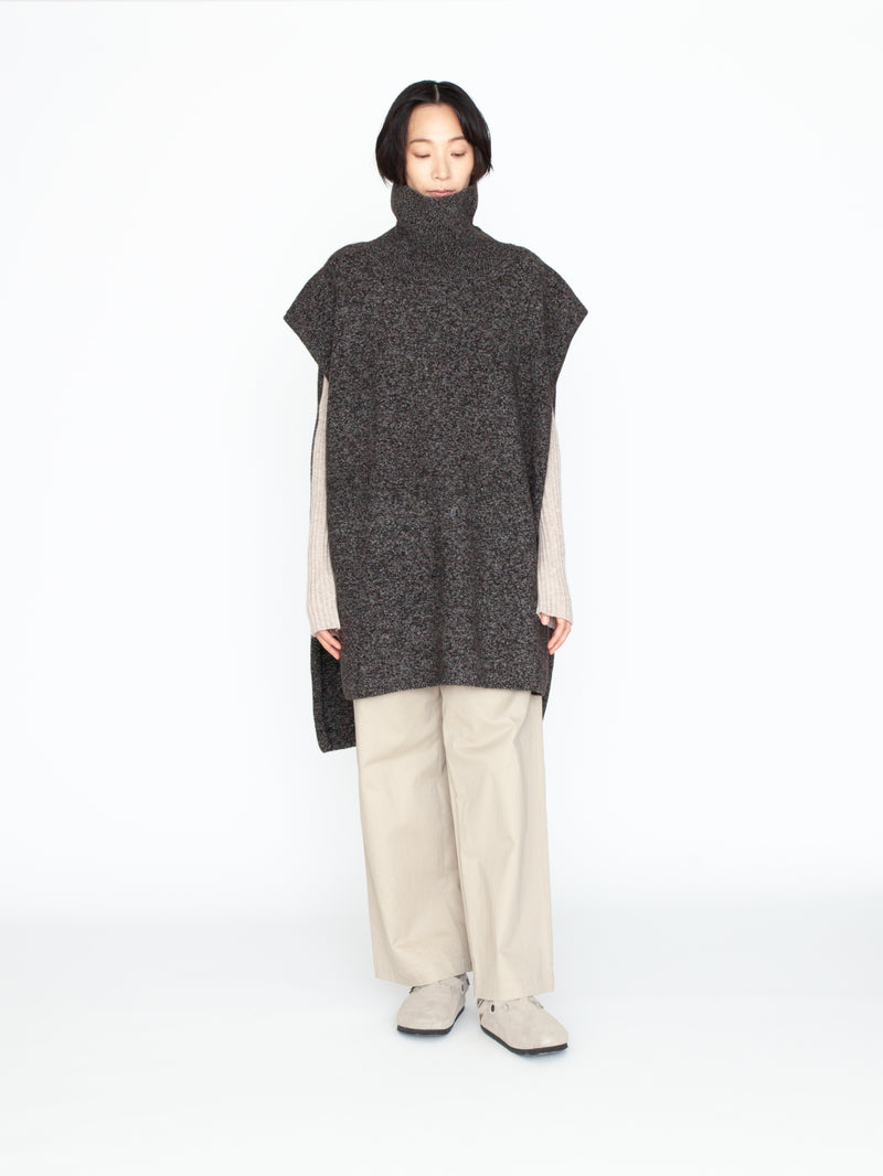 SEEALL シーオール　ウール混　もこもこ　パンツ　スリット　ベージュ　38 SEEALL シーオール ウール混 もこもこ パンツ スリット ベージュ 38