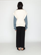 BATONER | ソリッドウールリブサイドオープンベスト