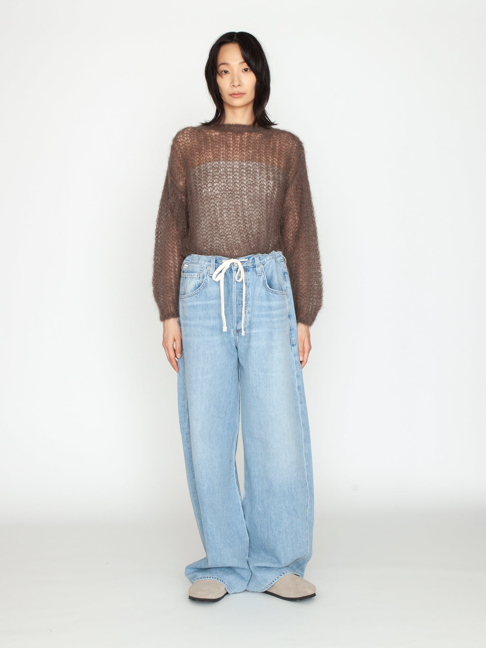 シチズンズオブヒューマニティBRYNN TROUSER IN BLUE LACE Brynn Drawstring Trouser in Blue Lace – Citizens of Humanity