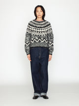 BATONER | モヘア ノルディック クルーネック BN-25FL-049