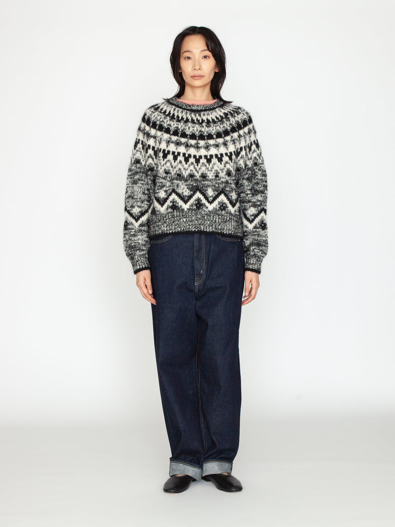 BATONER | モヘア ノルディック クルーネック BN-25FL-049