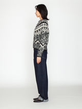 BATONER | モヘア ノルディック クルーネック BN-25FL-049