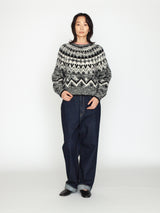 BATONER | モヘア ノルディック クルーネック BN-25FL-049