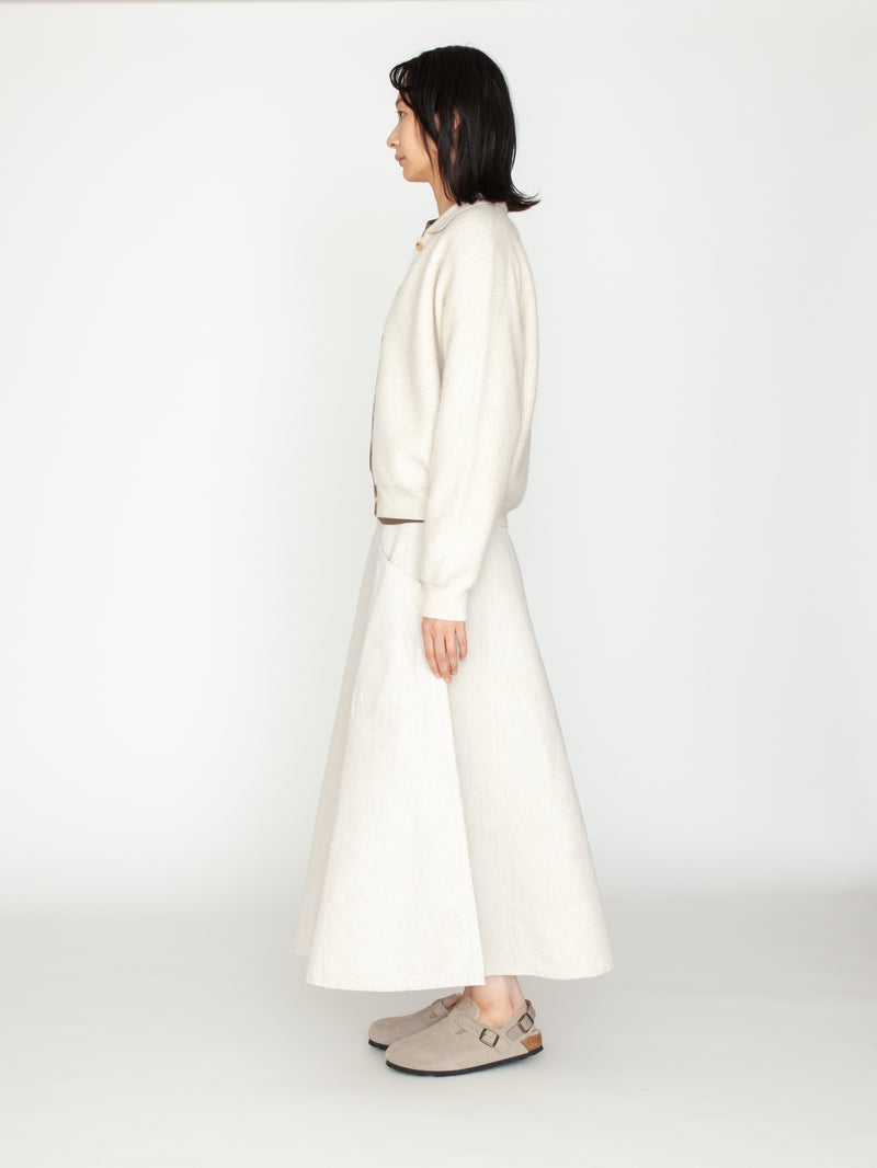 BATONER | カシミヤフォックス ポロカーディガン