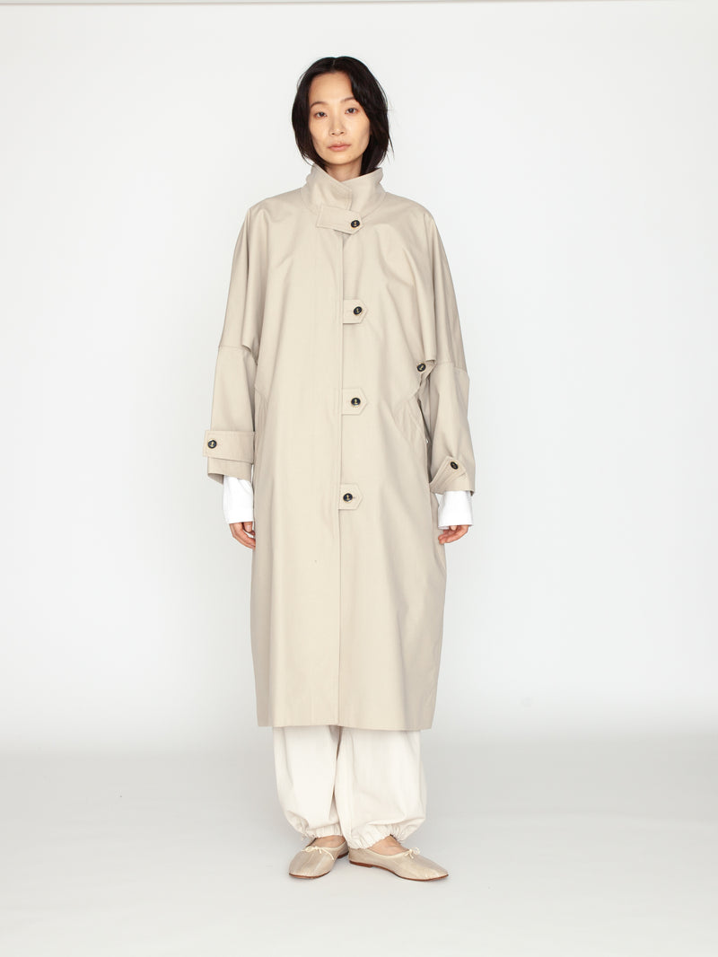 LES PRAIRIES DE PARIS |  GIORGIO-DICKENS スタンドネックシングルコート