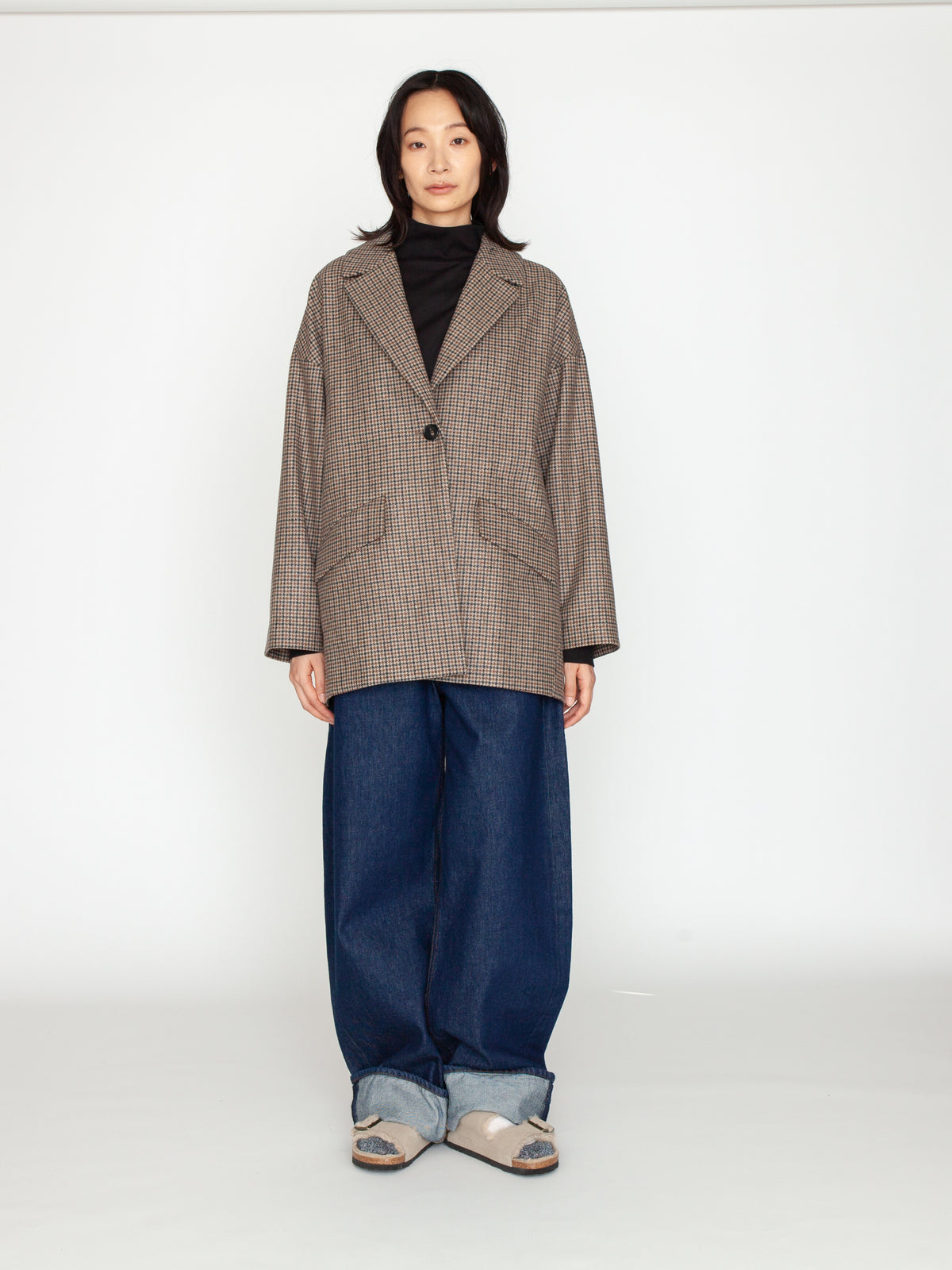 TICCA | チェックジャケコート TBEA-521 brown check（別注商品）
