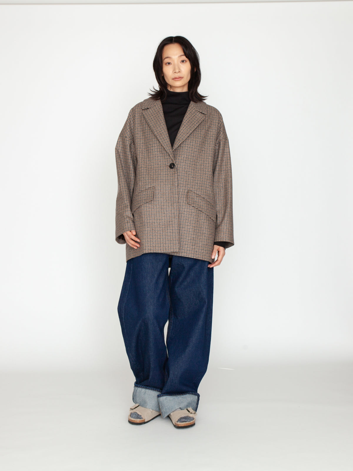 TICCA | チェックジャケコート TBEA-521 brown check（別注商品）