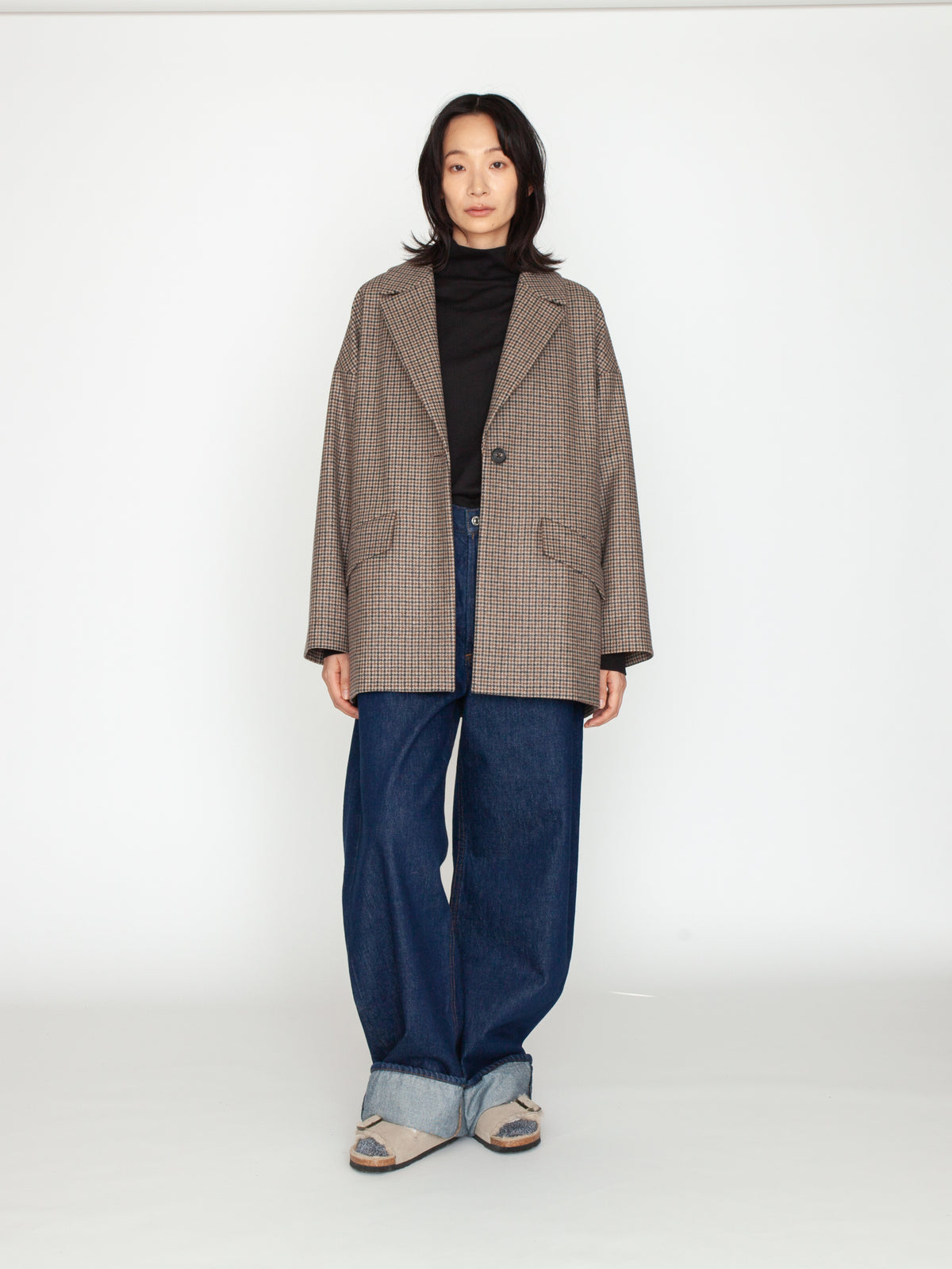 TICCA | チェックジャケコート TBEA-521 brown check（別注商品）