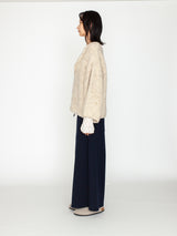 enrica | ROW WOOL Vネックプルオーバー