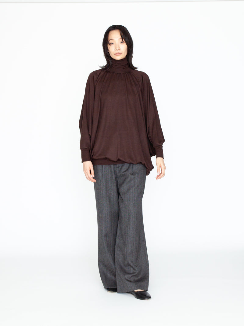 COGTHEBIGSMOKE | MATILDA POLLO NECK ABANICOS TOP 13101-110