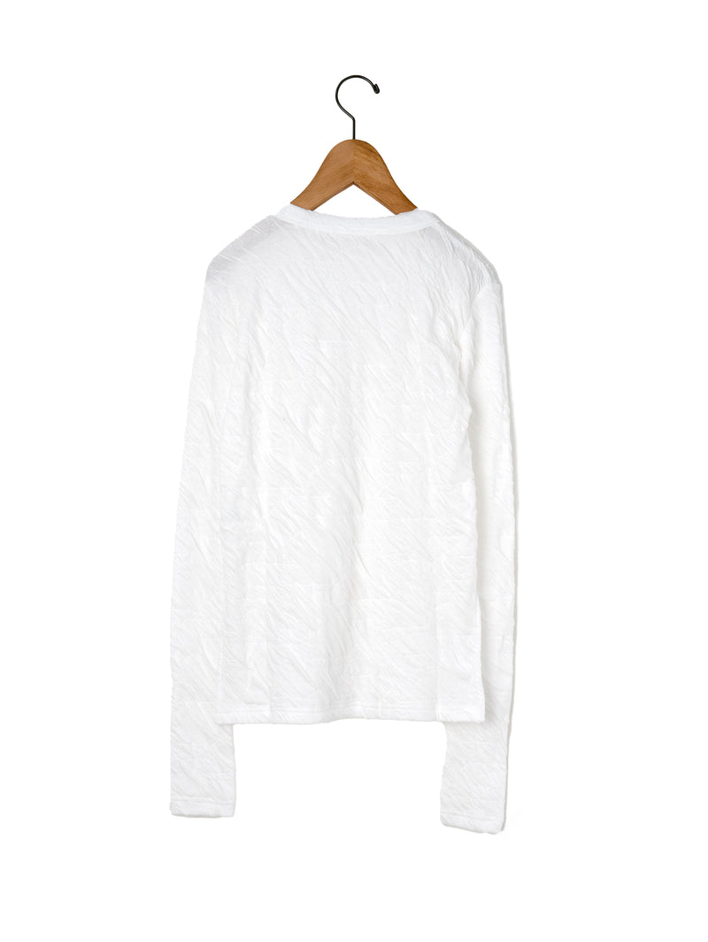 SEEALL | JACQUARD U-NECK TEE