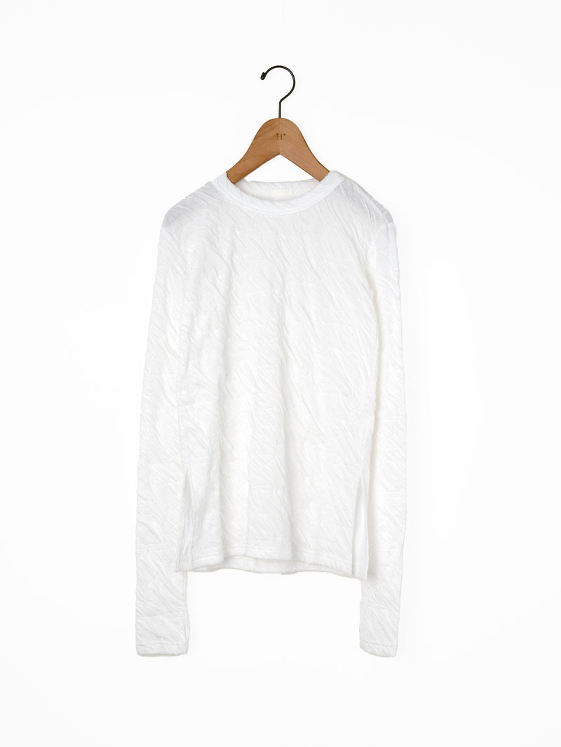 SEEALL | JACQUARD U-NECK TEE