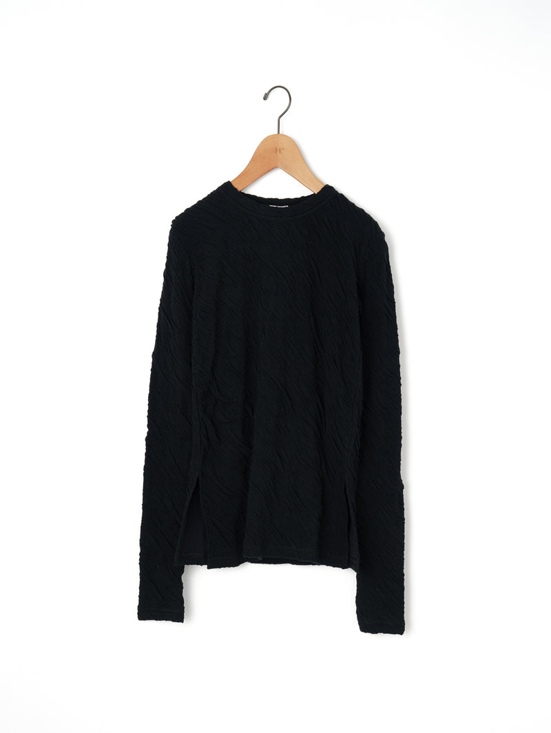 SEEALL | JACQUARD U-NECK TEE