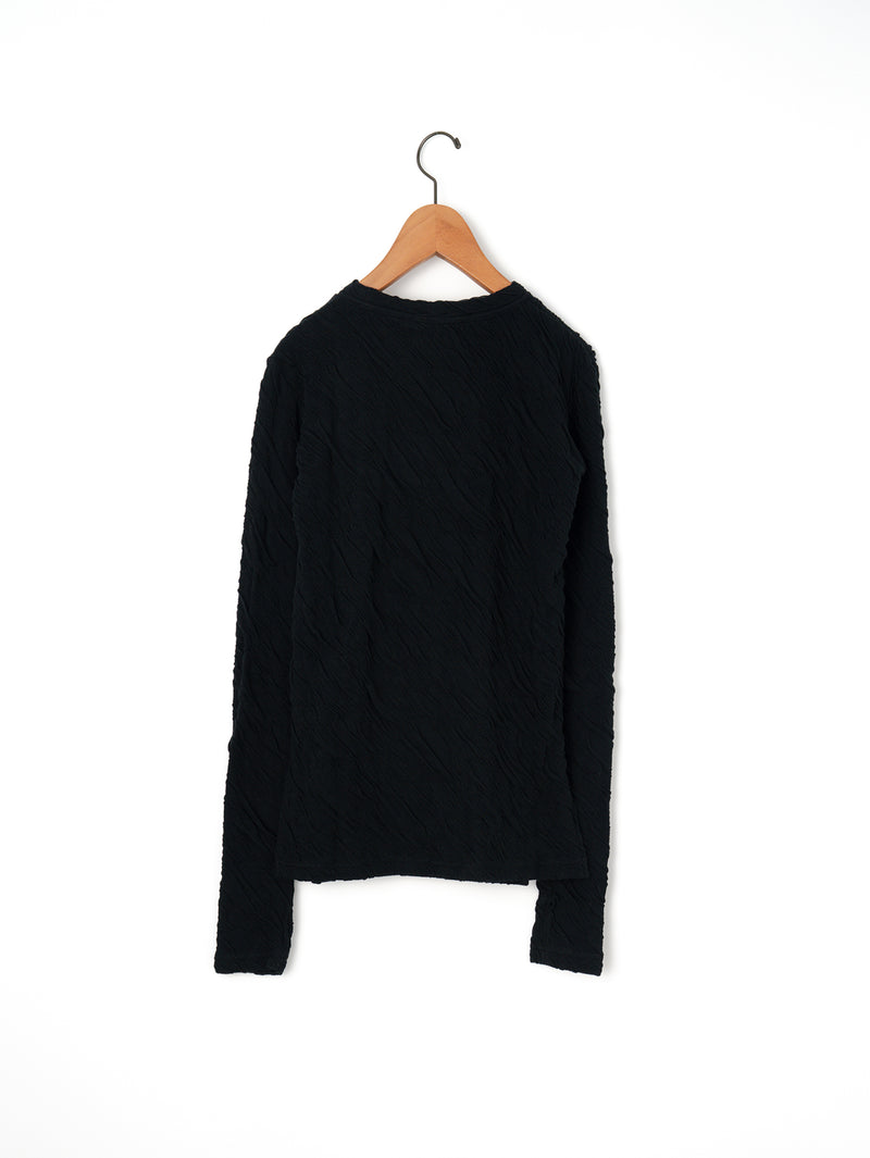 SEEALL | JACQUARD U-NECK TEE