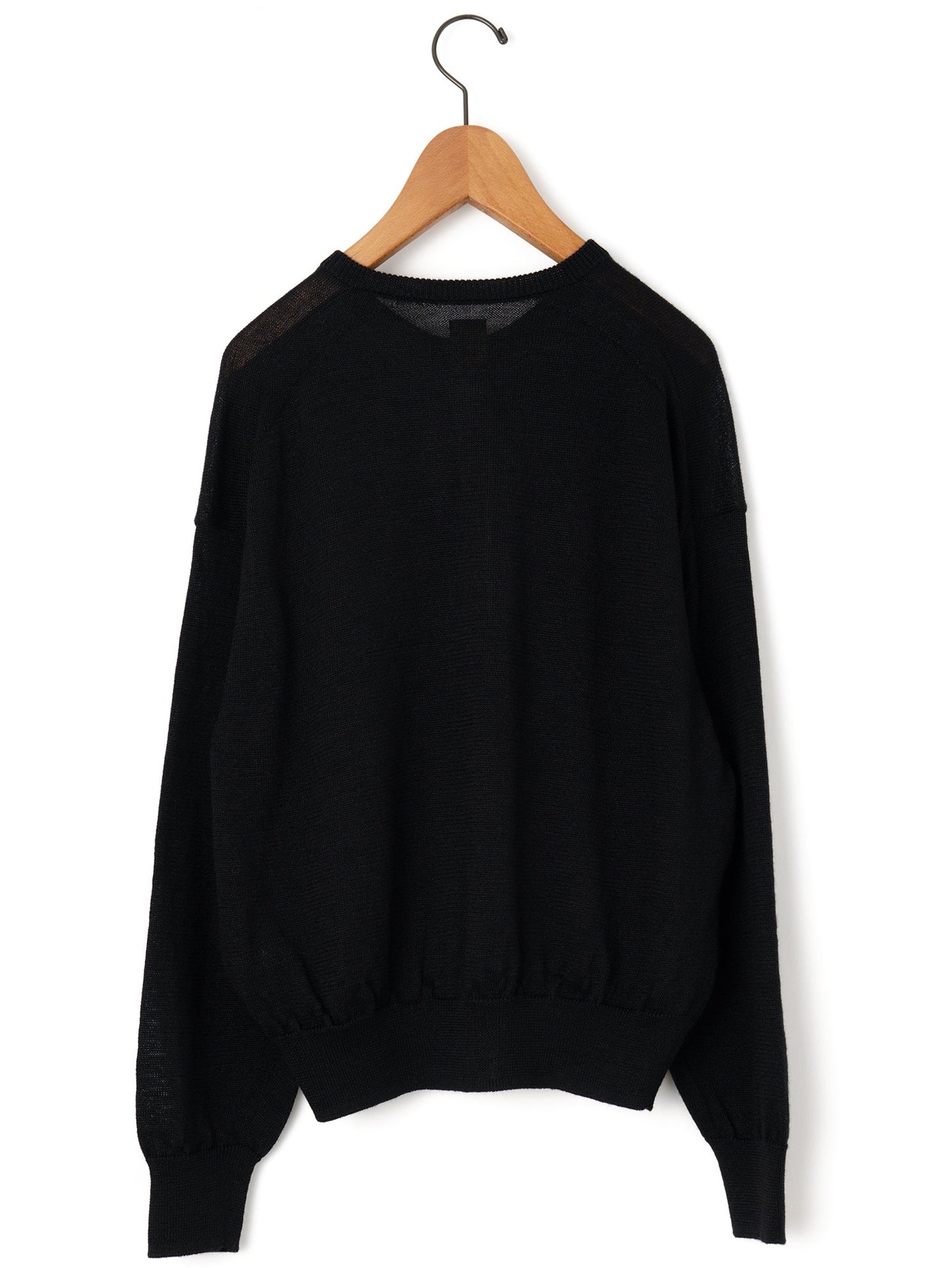 BATONER | ラミーウール クルーネックカーディガン – H+HELIOTROPE