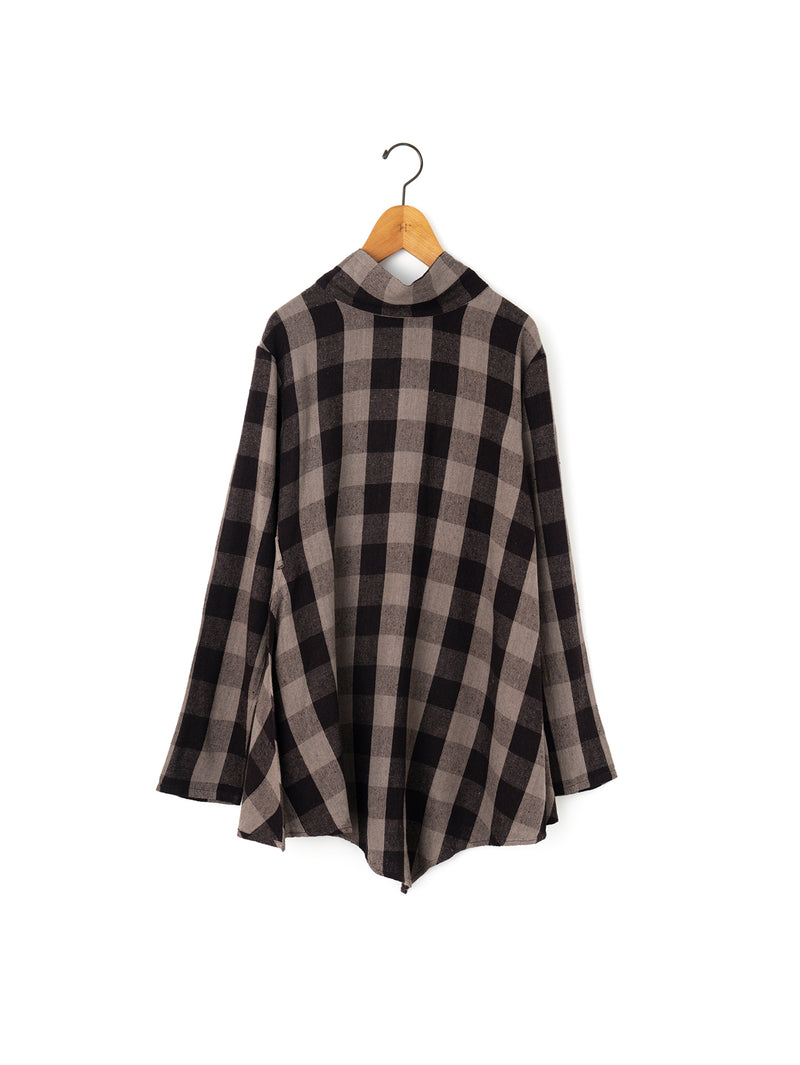 SEEALL | DRAPE HIGHNECK SHIRTS