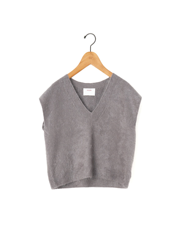 enrica | カシミヤシャギーニットベスト　KNIT149