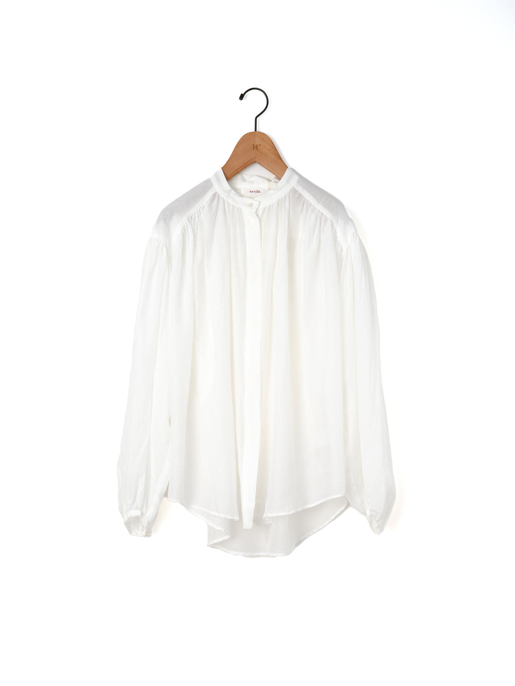 enrica ギャザーブラウス シルク コットン enrica(エンリカ) 24A/W コットンシルクギャザーブラウス | 大阪