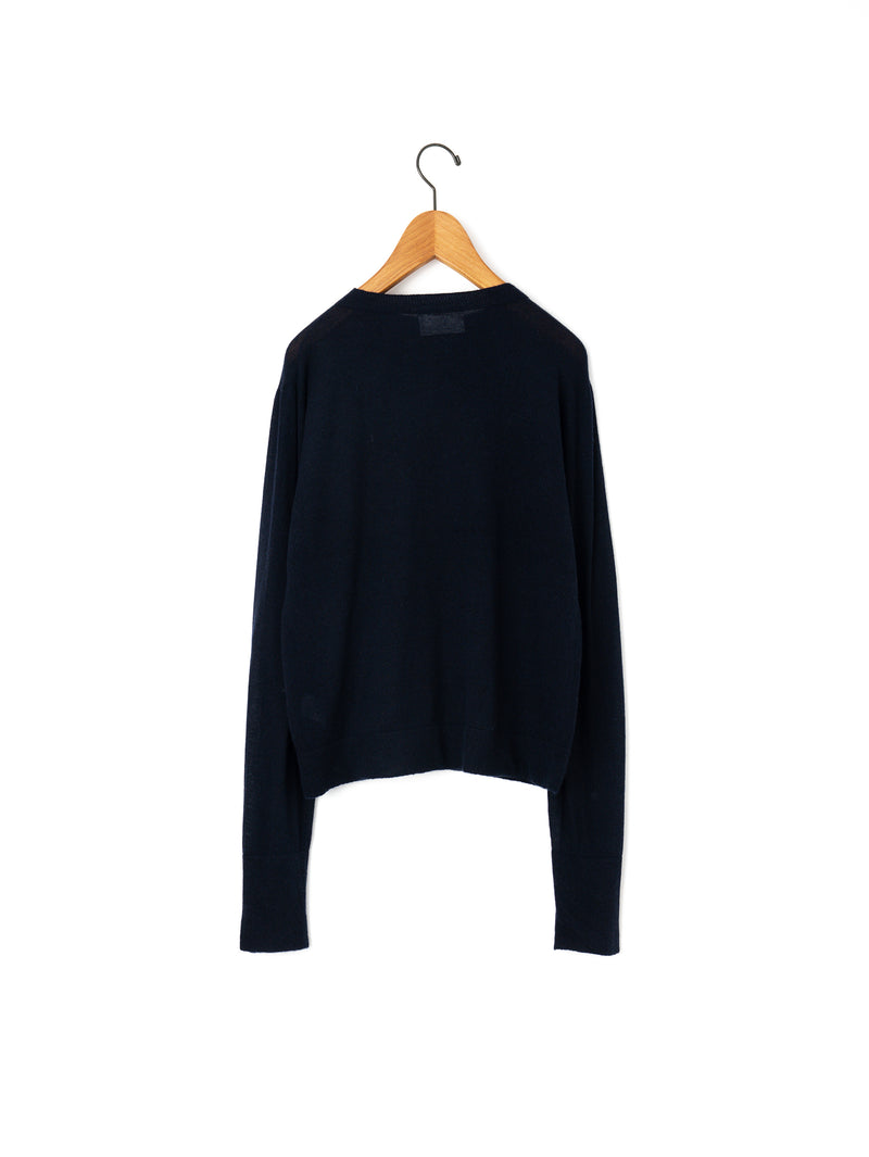 enrica | カシミヤシルク丸首プルオーバーニット