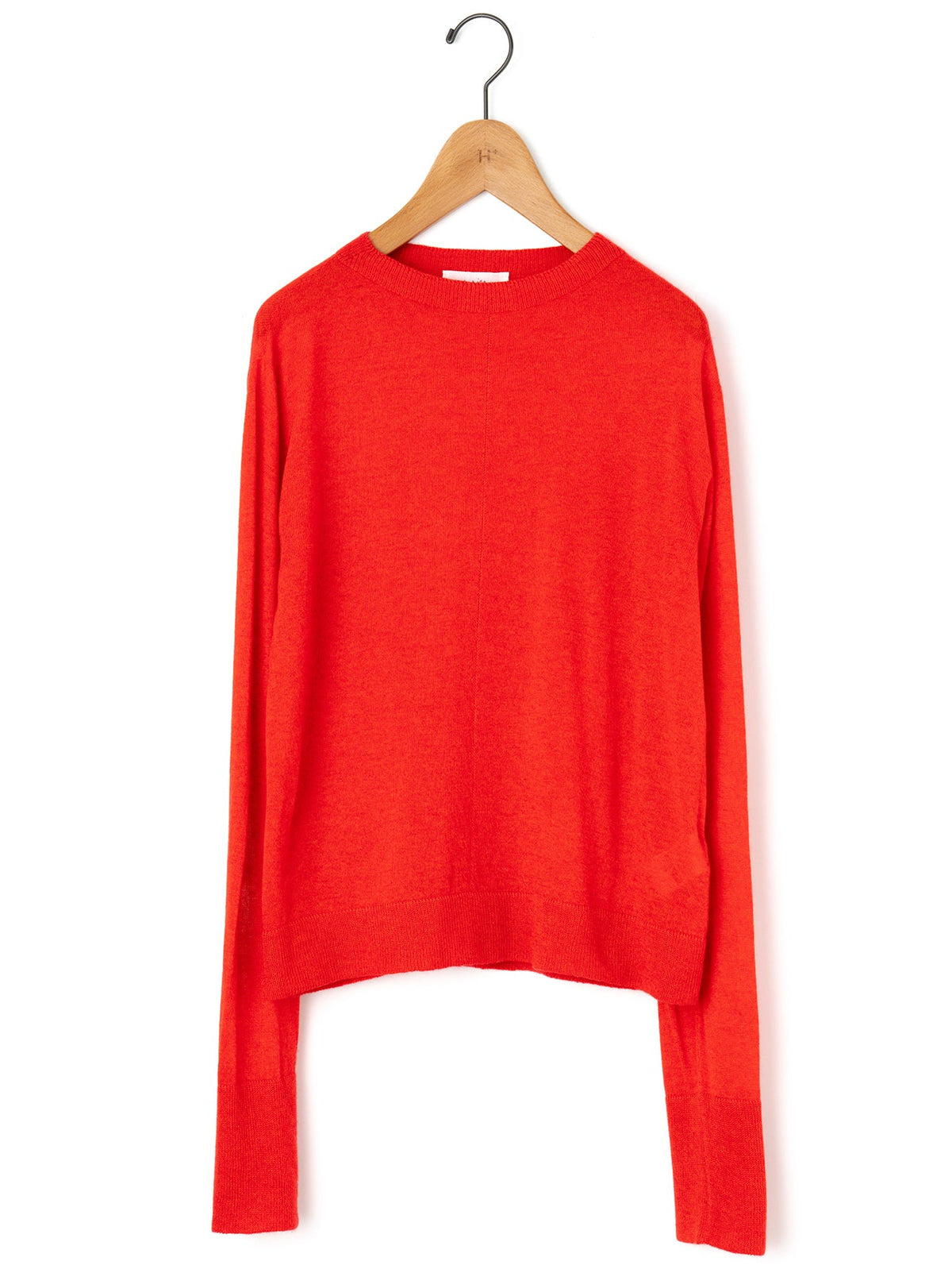 enrica | カシミヤシルク丸首プルオーバーニット – H+HELIOTROPE