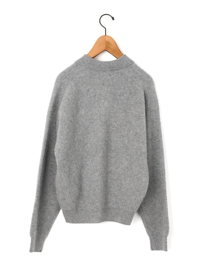 BATONER | カシミヤフォックス ポロカーディガン